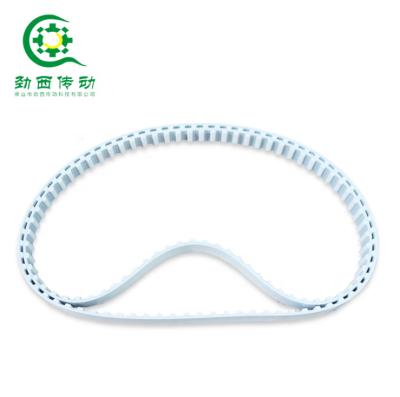 China Factory Wear-Resistance Single Sided / Double Sided Tooth H Type White PU Strap With Steel Cord for sale