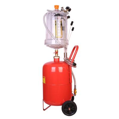 China 80L Metal Rotary Pump Portable Vacuum Sucking Oil Drain Pan Drainer for sale