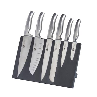 China 6Pcs Sustainable Premium Quality German Stainless Steel Kitchen Knife Set With Hollow Handle for sale