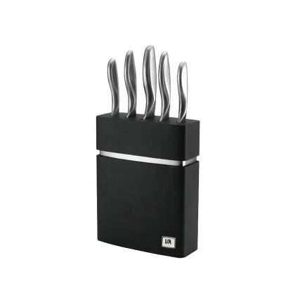 China Amazon Success 6pcs Viable German Steel Kitchen Knife Set 1.4116 With Block for sale