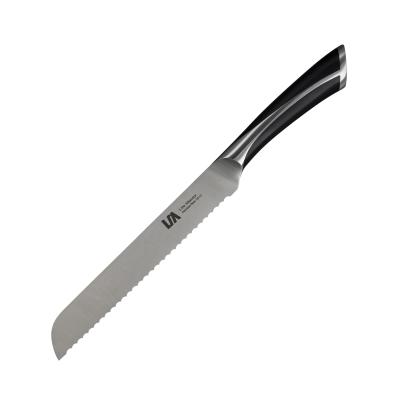 China Amazon 8 Inch Stainless Steel Kitchen Viable Hot Selling Serrated Bread Knife With ABS Handle for sale