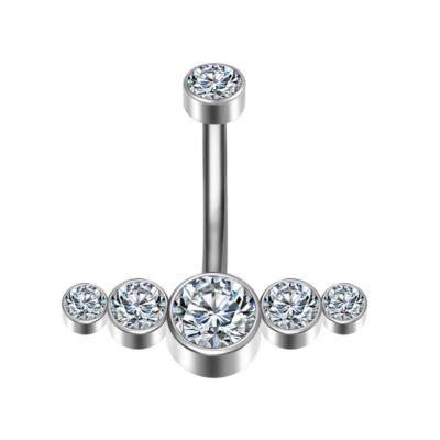 China Simple Classic Hypoallergenic Titanium Belly Ring Piercing Jewelry for sale