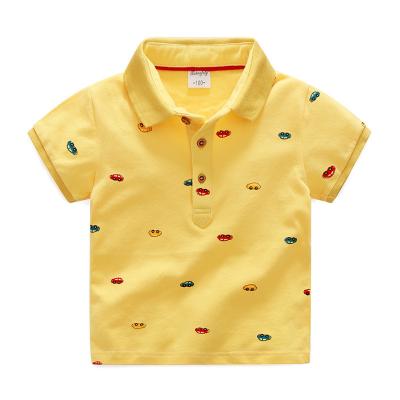 China 2019 Summer Organic T-shirt Boys Cotton Short Sleeve Kids Anti-Shrink T-Shirt For 2-7 Years for sale