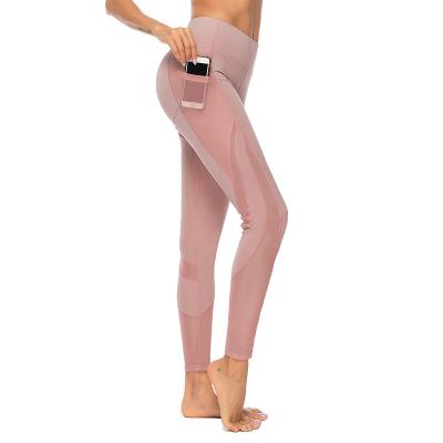 China European Anti-Static Custom High Quality Active Yoga Gym Wear Set Yoga Gaiters Tights With Pocket For Women for sale