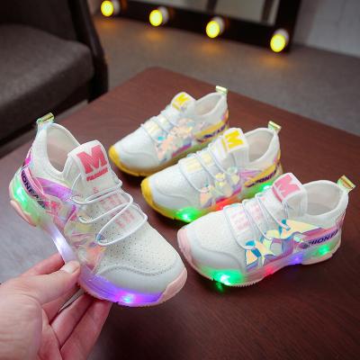 China New Fashion Anti-odor Brand Baby Kids Children Winter Walkers Barefoot Shoes and Kids Led Mesh Shoes Customized for sale