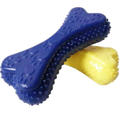 China Viable manufacturer wholesale bone shape vocal teeth cleaning tpr dog pet toy for sale