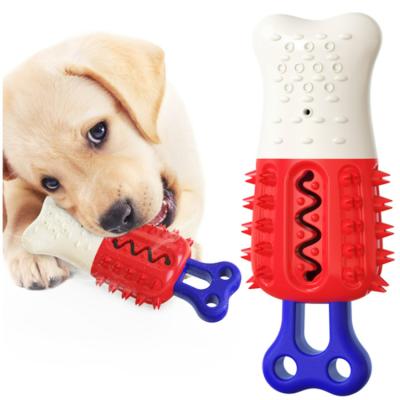 China Sustainable Manufacturer Multi Function Summer Cooling Long Lasting Fresh Frozen Toothbrush Dog Pet Toys for sale