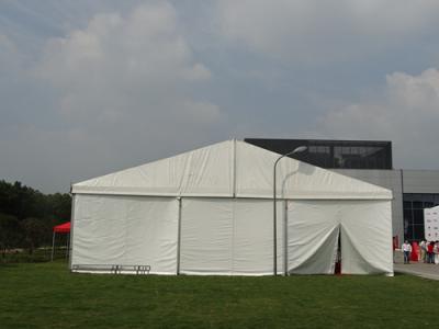 China 20m White Commercial Canopy Tent With Air Conditioner , Clear Span Marquee for sale