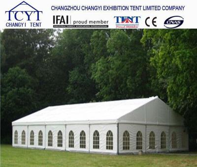 China Family Camping Commercial Party Tent , Clear Roof Wedding Tent With Large Aluminium Frame for sale