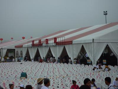 China Trade Show Canopy Custom Event Tent Aluminum Alloy Material For Canton Fair for sale