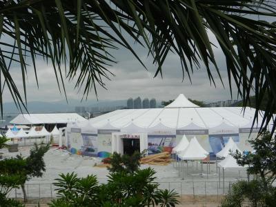 China White Romantic Marquee Wedding Tent Waterproof With Aluminum Alloy Material for sale