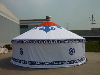 China White PVC cover Family Mongolian Yurt Wind Resistance Tent For Winter SGS for sale