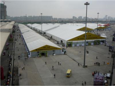 China Waterproof Outdoor Tent For Exhibition , White Party Tent Aluminum Alloy Rooftop for sale