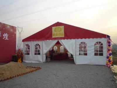 China White PVC Coated Rooftop Event Festival Camping Tent  For Temporary Food Festival for sale