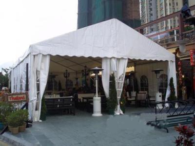 China 500 People Luxury Outdoor Wedding Tent Aluminum Frame With PVC Cloth Opaque for sale