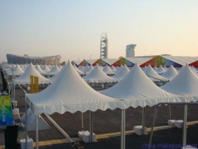 China White Canopy Tent With PVC Cloth Foldable, Customized Large Family Camping Tents for sale