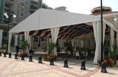 China Large Marquee Wedding Tent Luxury Rooftop Foldable With No Pole Inside for sale