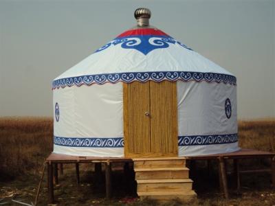 China Mongolian Tent Yurt Luxury Interior Design , Yurt Style Tent For Outdoor Living for sale