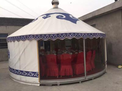 China 7.9m Diameter Mongolian Yurt Tent With Beautiful Inner Decoration for sale