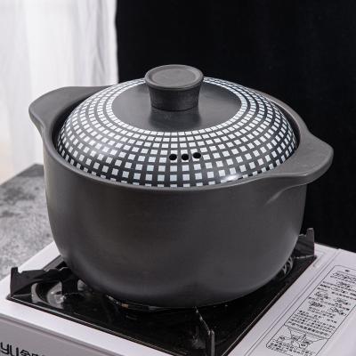 China NEW 4 Liters Durable WEIYE Non-Stick Household Heat Resistant Pottery Cooking Pot Soup Ceramic Cooking Pan for sale