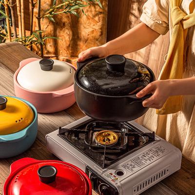 China Safe Hot Selling 3L Gas Stove WEIYE Amazon Safe Ceramic Family Cooking Pot Stew Pot Casserole Soup Ceramic Pot OEM/ODM With Lid for sale