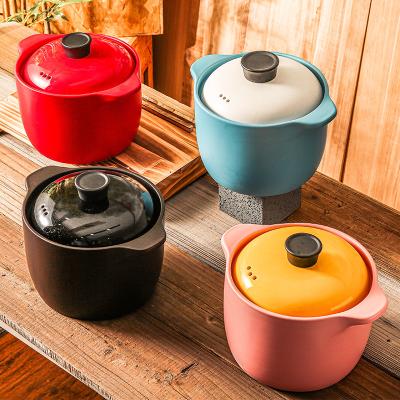 China WEIYE viable 5 L NEW large ceramic cookware china fancy pot for cooking stew ceramic casserole pots for sale