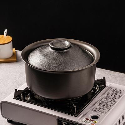 China WEIYE Viable 3 Liters Safe Korean Stew Pot Pottery Stove Cooker Gas Earthened Ceramic Soup Casserole Pot for sale