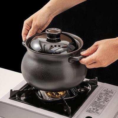 China WEIYE Viable 5.6L Heat Resistance Safe Hot Cookware Ceramic Bean Gas Stove Stew Porcelain Soup Pots For Cooking for sale