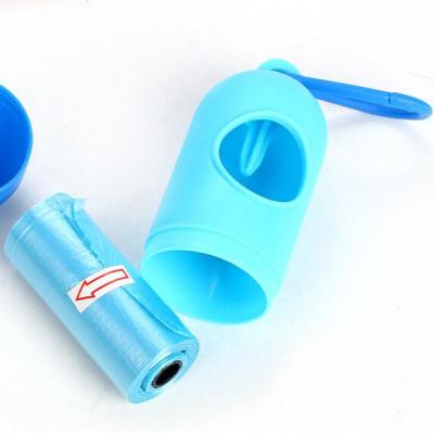 China Custom Printing Bone Shape Dog Poop Waste Dispenser Box Garbage Bag Carrier Holder Clean Waste Crate Stored for sale