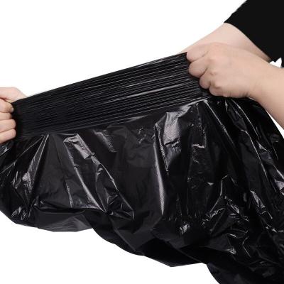 China 60L 90L 120L 160L 240L Large Disposable High Quality Plastic Black Plastic Garbage Bag for sale