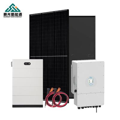 China Best Selling Home Solar Energy System Storage Home Full Hybrid Solar Panel Power System 5kw 8kw 10kw 12kw Solar Power System Home Hybrid Power for sale