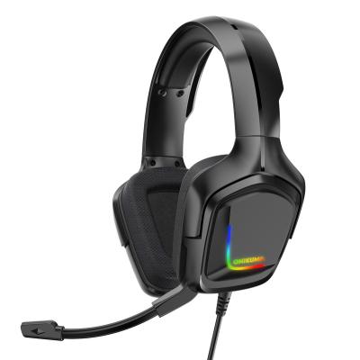 China Newest Earphone Noise Canceling K20 RGB Led Gaming Headset For PC PS4 Gaming Earphone With MIC 120 Degree Rotating for sale