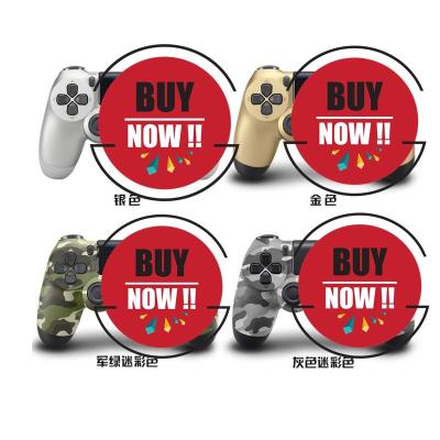 China Touch Buttons New Appearance Wireless Game Controller Dual Motor Joystick For P4 Console And PC BT Joystick for sale