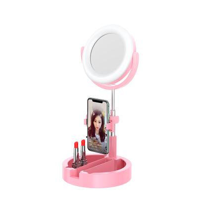 China ABS Hotsale K3 Mini Folding 7 Inch Mini Fill Light Portable Make Up Beauty Fill Light For Webcast Live Control With Wire for sale