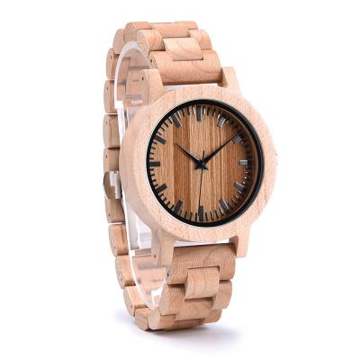 China Chronograph DRONTE RED DEER Quartz Wristwatch Watches Designer Wood Analog Natural Olive Wholesale Wooden Miyota Movement Luxury Men Fashion Charm for sale