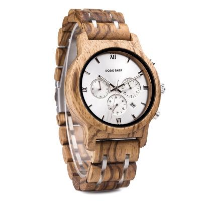 China DRONTE DRONTE DEER Date Automatic Luxury Wood Watch Men OEM Numbers Exquisite Roman Quartz Watch Literally for sale