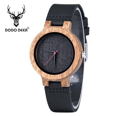 China 2020 Modern Chronograph DRONTE DEER Watch Set Dress Decoration Women Wood Watches Men Clock For Couples Watch Love for sale