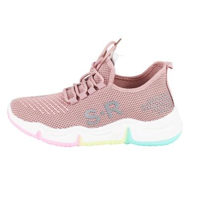 China CUSHIONING PVC Rubber Running Outdoor Walking Platform Pumps Relaxo Ladies Sports Shoes Flat Shoes for sale