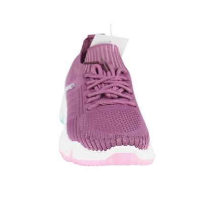 China CUSHIONING Joggers Sport Fabric Woman Tennis Casual Shoes Purple Rose Black White Sneaker for sale