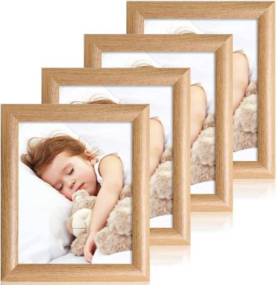 China 4x6 5x7 8x10 MDF Environmental Friendly Smooth Baby Wooden Frame Home Decoration for sale