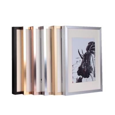 China Morden Cheap Sale 25mm Wide Edge E Silver Ink 30X40cm Picture Frame Supplies for sale