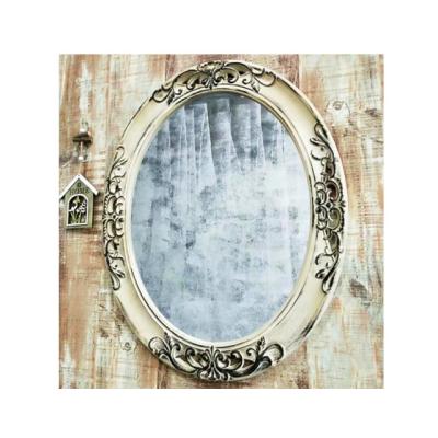 China Europe Home Decor 2019 Hot Sale Home Living Beauty Oval Resin Wall Mirror Photo Frames for sale