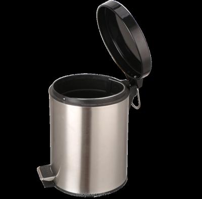 China Sustainable HMC Stainless Steel Powder Coating Pedal Trash Can for sale