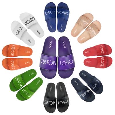 China Fashion Trend Custom Personalized 2021 Summer Men's Slippers Men's Slides Men's Sandals PVC Customs Slides for sale