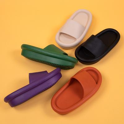 China Fashion Trend Custom Slips Comfortable Lady Slipper For Women Flip Flops Sandals 2021 Bathroom Eva Slipper Manufactures Non-Slip Men for sale