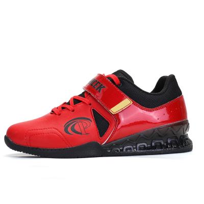 China Custom Logo Bodybuilding Gym Workout Trainer Powerlifting Powerlifting Squat Shoes Comfortable Fitness Wearproof For Men for sale