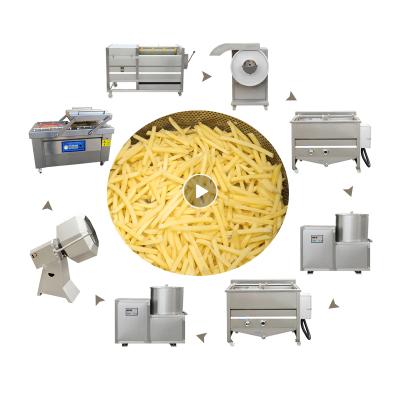 China Small Commercial Sourcing Automatic French Fries Pack French Fries Package Potato Banana Plantain Potato Snacks Production Line for sale