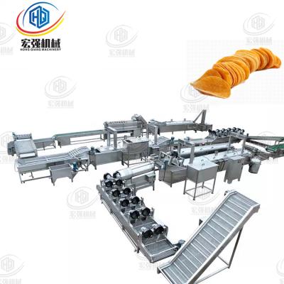 China High Efficiency Small Scale Easy Operation Potato Chips Making Machine Automatic Small Potato French Fries Production Line for sale