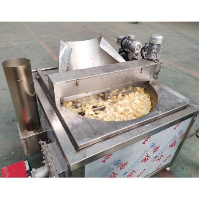 China food & Beverage Factory HONGQIANG Food Deep Fryer Machine Hot Selling Batch Automatic Discharge Fryer for sale