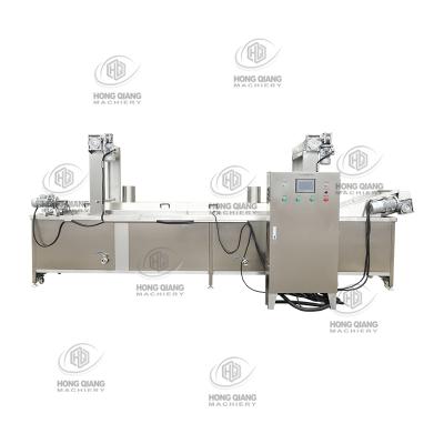 China Farms China Factory Vendor Continuous Automatic Industrial Conveyor Potato Chips Fryer With CE for sale